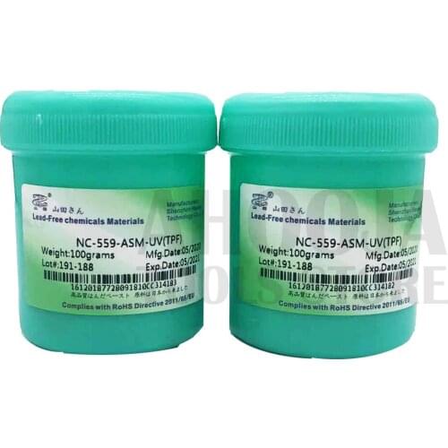 2PCS/LOT 100G NC-559 Lead-free Welding Cream ASM Solder Paste UV Welding Oil For Electronic Components BGA SMT Repair Flux