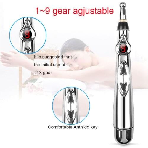 2020 Newst Electronic Acupuncture Point Massage Pen 5 Heads Meridians Energy Pen Laser Therapy Heal Relief Pain Tools Dropship