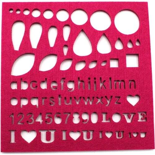 7pcs Felt Mold Needle Felting DIY Craft Stencil Applique Handicraft Woolen Felting Shaping Mould Sewing Accessories E56C