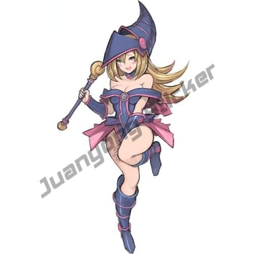 Car Stickers Dark Magician Girl Yu-Gi-Oh Vinyl Decal for Vehicle Windshield Car Door Sunscreen Scratch-Proof Exterior PVC13x7cm