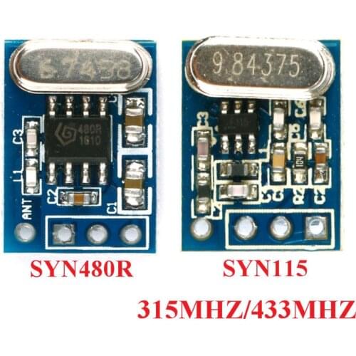 SYN115 SYN480R 315MHZ 433MHZ Transmitter Receiver Wireless Module ASK/OOK Transmitter Receiver Board For Arduino