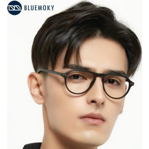 BLUEMOKY Retro Anti Blue Ray Glasses Women Pilot Computer Gaming Spectacles Frame Men Blue Light Blocking Optical Myopia Eyewear