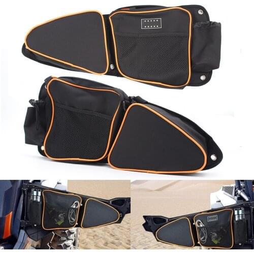 Driver Passenger Side Storage Door Bags Left and Right UTV For Polaris RZR XP 1000 XP4 1000 Turbo 2014-2018 RZR 900 2015-2018