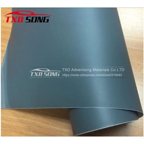 10/20/30/40/50/60X152CM/LOT High quality Cement grey matt vinyl film for car wrapping matt vinyl sticker with air free bubbles