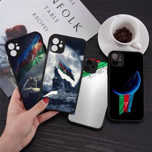 Azerbaijan buta flag Phone Case For iphone 12 11 8 7 plus mini x xs xr pro max matte transparent cover