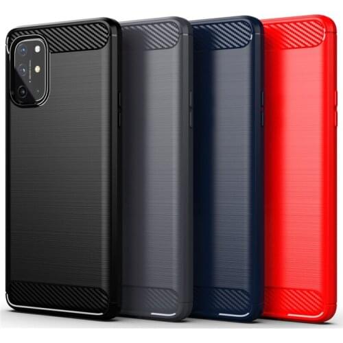 For Cover OnePlus 8T Case For OnePlus 8T Coque Carbon Fiber Silicone Protective Phone Cover For OnePlus Nord 7T Pro Z 8T Fundas