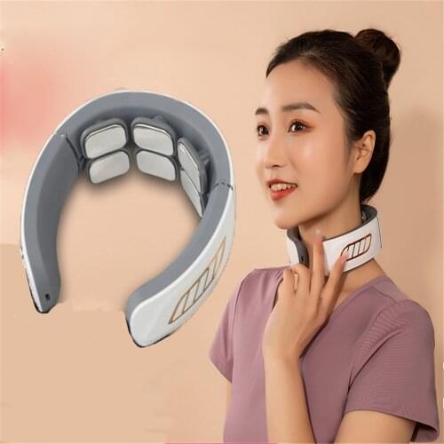 Massager for Neck Massager Electric Neck Vibrator Physiotherapy Massager Pulse Massager Pain Relief Electromagnetic Massager