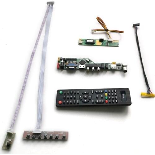 Fit LP171W01/LP171WX2 matrix panel VGA USB DIY kit LCD monitor universal drive controller board 1CCFL 30 Pin LVDS 1440*900