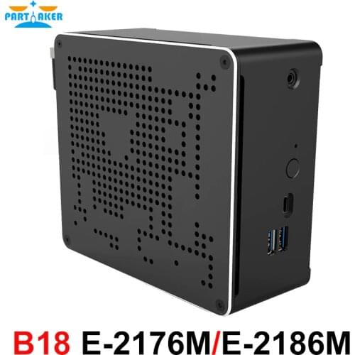 Partaker i9 9880H mini Computer Windows 10 Pro Personal NUC 64GB DDR4 RAM Portable PC Xeon E-2176M/Xeon E-2186M Gaming mini PC