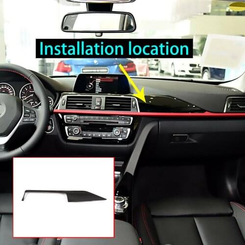 Real Carbon Fiber For BMW M3 M4 F80 14-18 Central Dashboard Cover Trim LHD