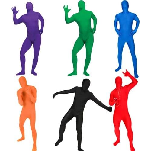 New Full Body Many Colors Lycra Spandex Cosplay Adult Bodysuit Zentai Costumes Skin Suit Catsuit Halloween Costumes Black Red
