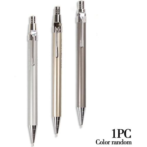 0.5mm/0.7mm Full Metal Mechanical Pencil with Eraser Quality Graphite High Modeling Creative Stationery Automatic Pencil St A6L7