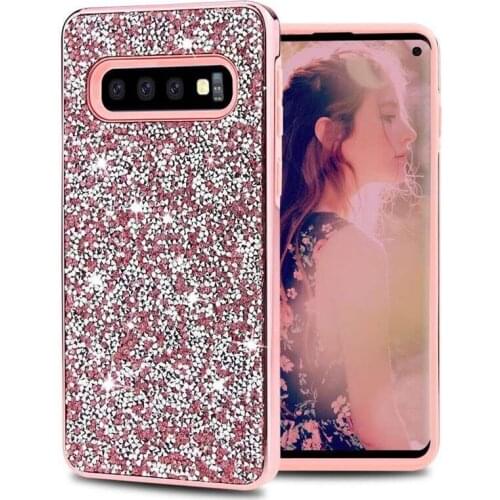 Luxury Fashion 2 In 1 Full Bling Crystal Rhinestone Diamond Electroplating Case For Samsung Galaxy Note 10 9 8 S10/9/8 Plus S10E