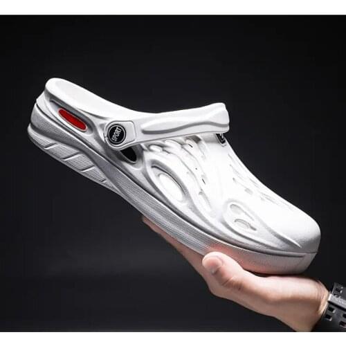 QZ23 2021 New Men Shoes Summer Unisex 35-45 Hole Sandals Zapatos De Hombre