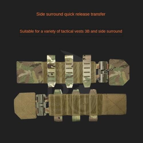 Tactical Magnetic Quick Release Buckle Elastic Belt Cummerbund For FCS 4020 Vest