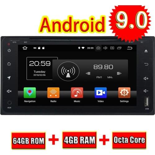 Topnavi Octa Core Android 9.0 Car DVD Multimedia Player For Toyota RAV4/Corolla/Vios/Hilux Land Cruiser Stereo GPS Navigation