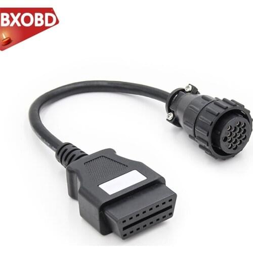 Extension Cable For Truck Cables OBD OBD2 Diagnostic Tool Scanner Connector 12 Pin to 16pin