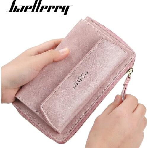 Baellerry Ladies Purse Wallet Women Coin Pocket Shoulder Bags Cell Phone Pockets Female Card Holder Leather Bag billetera mujer