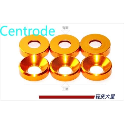 Multi color aluminum alloy metal gasket countersunk flat head umbrella head screw gasket wear resistant scratch drawing 2PCS