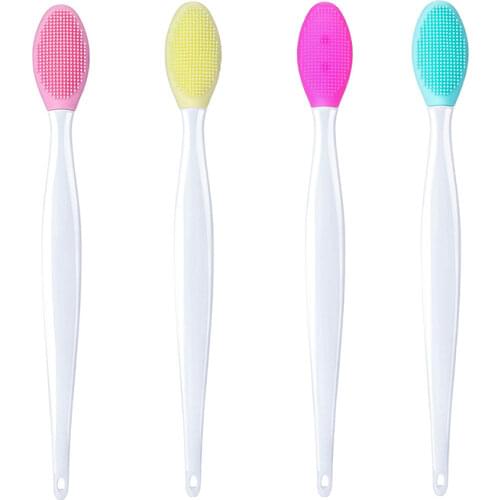 1Pcs Double-Sided Face Brush Silicone Skin Care Wash Facial Scrubber Exfoliator Face Scrub Massager Facial Cleaning Tool