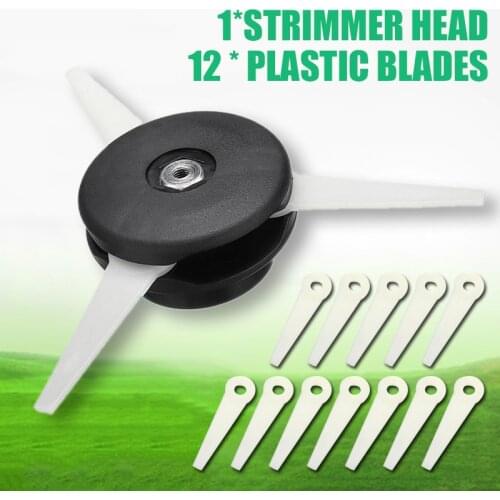 12pcs Precise Cutting Cutter Blades Brush Cutter Head Garden Tools Accessories Strimmer Head For STIHL Polycut 6-3 FS38 FS40