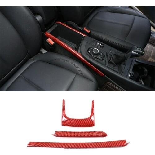 5Color Car Sticker Armrest Box Decoration Strips ABS For BMW X1 F48 X2 F47 2016-2019 Left Hand Drive Car Styling Inner Accessory