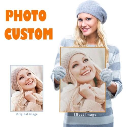 5D Diamond Painting Private Custom Parents Children Lovers Pets Picture Photos Full Rhinestones Make Your Memory Dift Home Decor