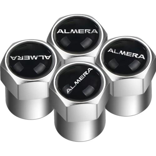 4PCS Car Accessories metal Wheel Tire Valve Caps for Nissan Almera Qashqai Murano X Trail X-trail Car Accessories Car Styling