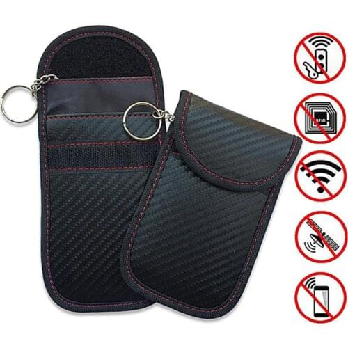 Safe Keyless Electromagnetic Shielding Key Package Car Key Signal Blocker Faraday Bag Keyless Fob RFID Blocking Pouch Case