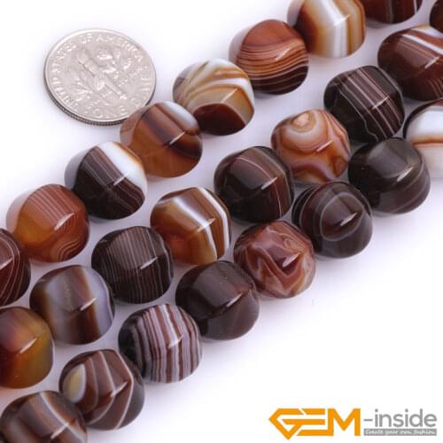 Yellow Lantern Botswana Sardonyx Beads Natural Carnelian Stone Beads DIY Loose Beads For Jewelry Making Strand 15 Inches