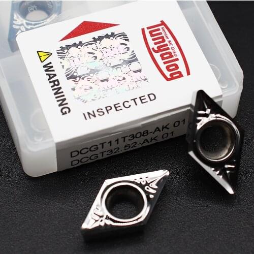 DCGT11T302 DCGT11T304 DCGT11T308 AK 01Milling Cutter Aluminum Alloy Tungsten Carbide Insert CNC Lathe Tool Aluminum Processing