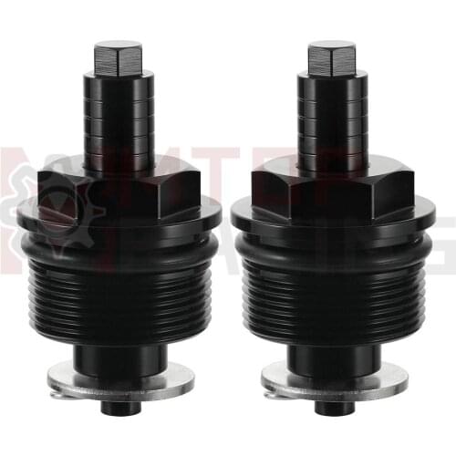 Preload Fork Cap For Honda CB750F 1981 1982 Adjustable Fork Bolts 35mm Black Silver