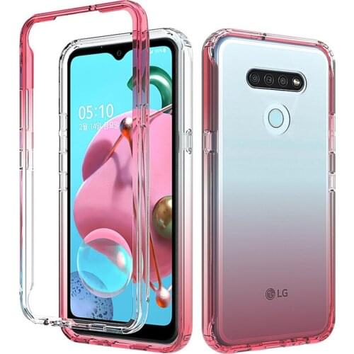 Crystal Case For LG K51 Q51 Bumper Silicone Shell LG K51 K 51 Transparent Back Funda Cover for LG Q51 K51 Luxury Case Shockproof