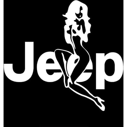 Cartoon Sexy Woman Girl Je ep Girl Car Sticker Vinyl Auto Accessories Car Window Car Styling Decal PVC 15cm*14cm
