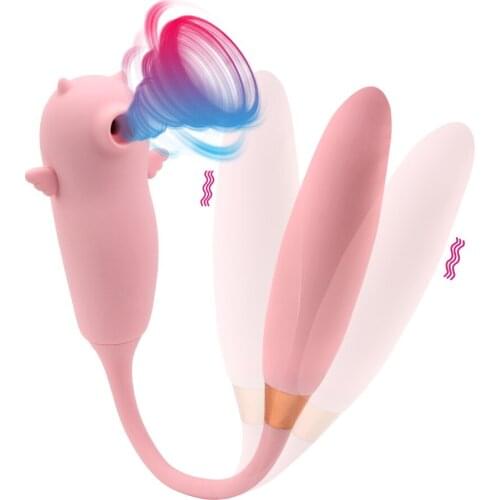 Heating Vibrating Egg Oral Sex Wearable Dildo Vibrator Vagina Sucking Vibrator G Spot Vibrator Sucker Clitoris Stimulator