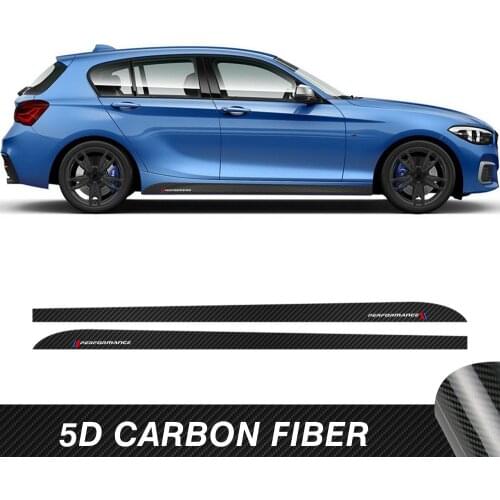 2pcs for for BMW 1 Series F40 M Sport M Performance Side Skirt Sill Stripe Decals Stickers Accessories