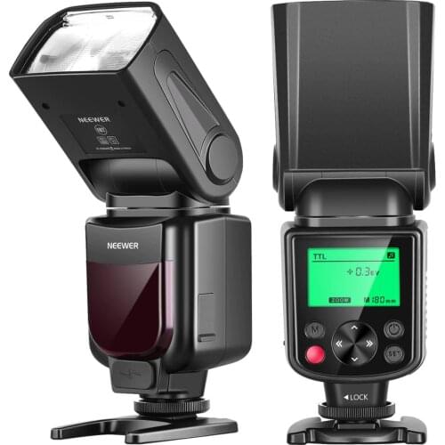 Neewer NW-670 TTL Flash Speedlite with LCD Display for Canon 7D Mark II,5D Mark II III,IV,1300D,1200D,1100D,750D,700D,650D,600D