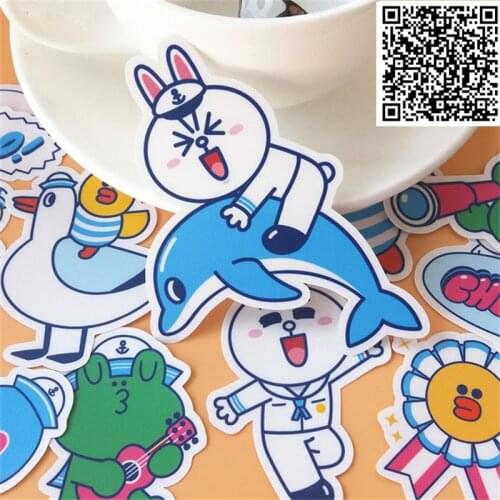New Trendy Harmony Animals Stickers Toy for DIY Exercise Book Diary 20 Sheets A Pack Toys For Children Colorful Toy Sticker