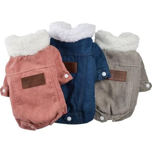 Dog Clothes Autumn Winter Puppy Pet Dog Coat Jacket For Small Medium Dogs Thicken Warm Chihuahua Yorkies Clothes Pets Clothing