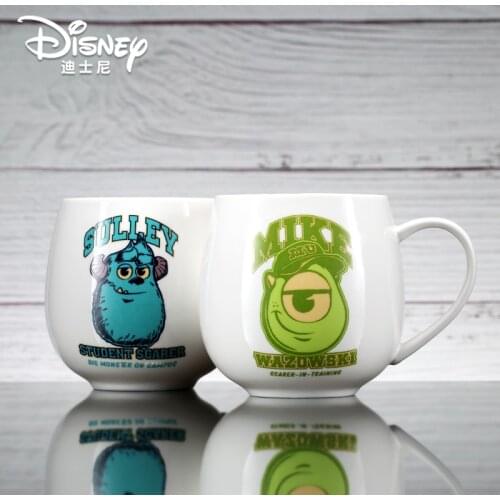Genuine Disney Water Cup Monster University Ceramic Cup Big Eyed Hairy Monster Water Cup Cute Children Cartoon Milk Cup