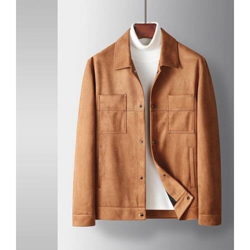 Мужские замшевые куртки QUANBO China At AliExpress