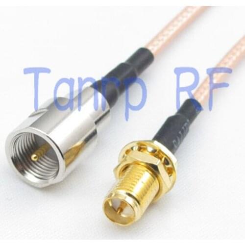 20inch FME male plug to RP SMA female jack RF adapter connector 50CM Pigtail coaxial jumper cable RG316 cord