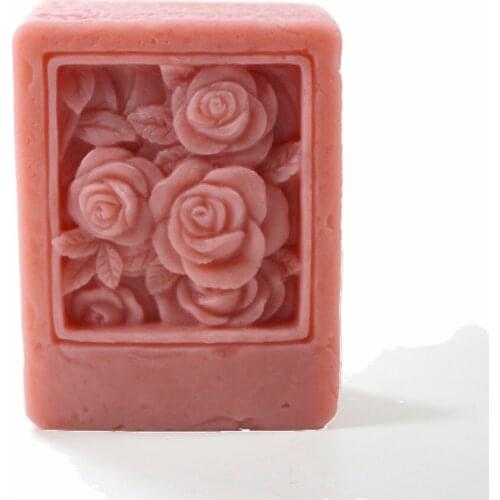 Rose Mould Craft Art Silicone 3D Soap Mold Craft Molds DIY Handmade Candle Molds S376