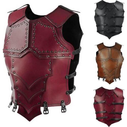 Medieval Vintage Leather Armor Steampunk Rivet Gear Viking Warrior Gladiator Combat Costume War Fighting Larp Hard Vest