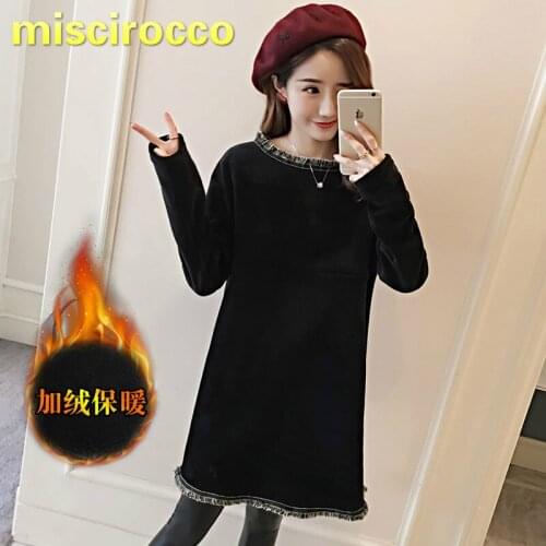 Pregnant hoodie dresses breastfeeding fallow go out youth tassel winter warm clothing long jacket Add wool long coat tide