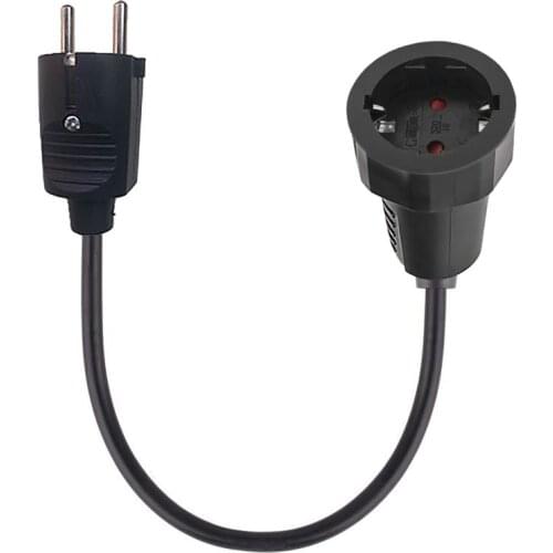 Power Extension Cord Cable Italy EU AU UK to EU Adapter Power Cord Male Plug to Female Socket Power Cable Conversion