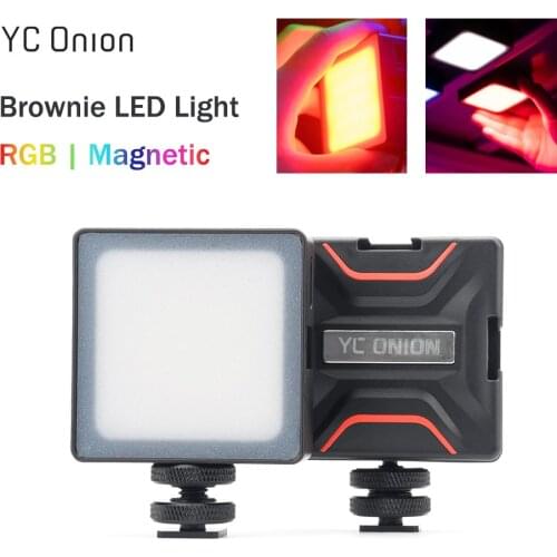 Yc Onion Brownie RGB LED Fill light for Camera Video Light High-Brightness Lamp Beads Magnetic 2000mah soft light