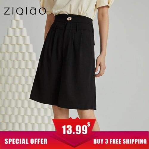 ZIQIAO Women's Office Shorts