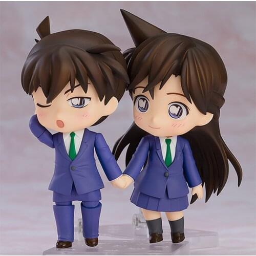 10cm Detective Conan anime Action figure Model Toys Shinichi Ran nendoroids gift