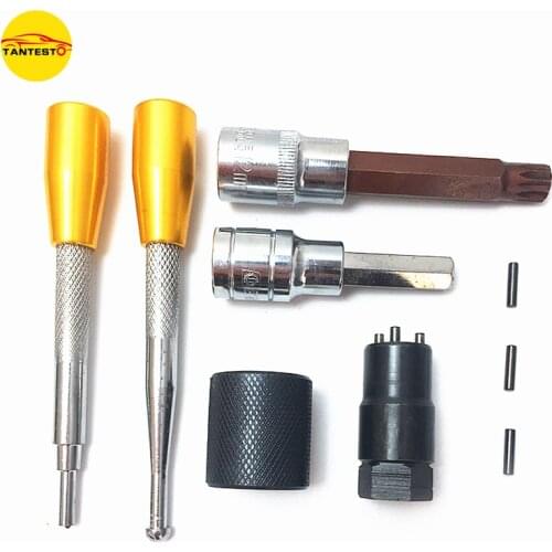 6PCS Diesel Common Rail Injector Nozzle Disassemble Tool Kits For BOSCH DENSO, Common Rail Injector Repair Tool